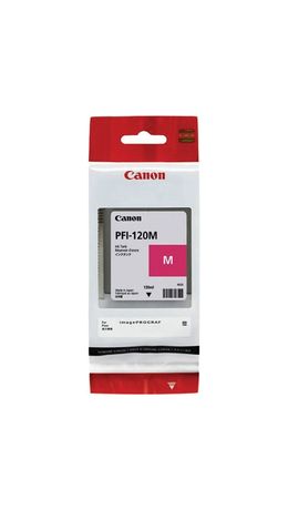 Картридж струйный CANON (PFI-120M) для imagePROGRAF TM-200/205/300/305, пурпурный, 130мл, ориг, 2887C001
