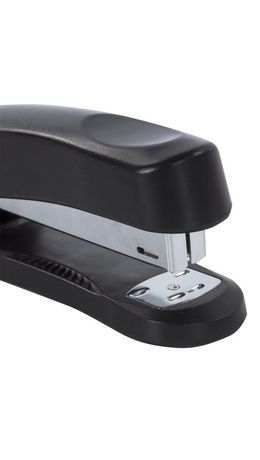 Степлер №24/6, 26/6 BRAUBERG "Standard+", до 30 листов, полнозагрузочный,черный, 228606