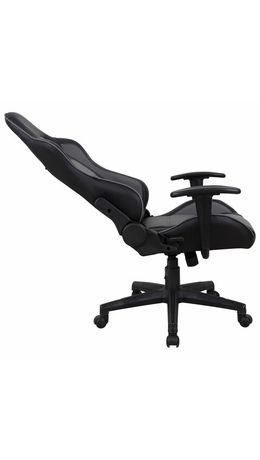 Кресло компьютерное BRABIX "GT Racer GM-100", две подушки, экокожа, черное/серое, 531926