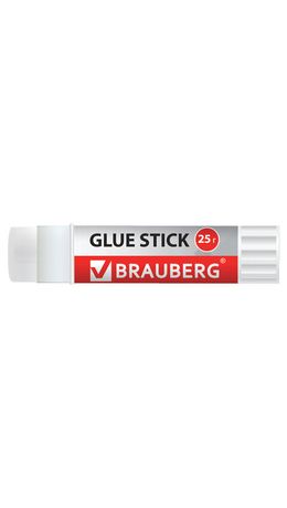 Клей-карандаш BRAUBERG "Crystal", 25 г, прозрачный, 22…., PVP