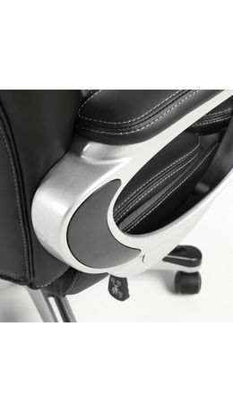 Кресло офисное BRABIX PREMIUM "Rest EX-555", пружинный блок, экокожа, черное, 531938