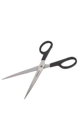 Ножницы BRAUBERG "Standard" 205 мм, классической формы, черные, 237097