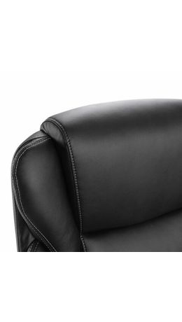 Кресло офисное BRABIX PREMIUM "Rest EX-555", пружинный блок, экокожа, черное, 531938