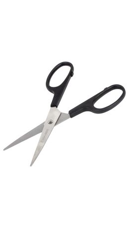 Ножницы BRAUBERG "Standard" 160 мм, классической формы, черные, 237095