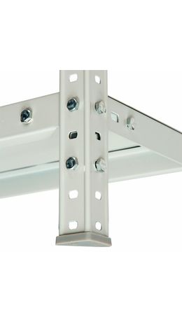 Стеллаж металлический BRABIX "MS Plus-200/50-5", (в2000*ш1000*г500мм), 5 полок, регулируемые опоры, 291110, S241BR165502