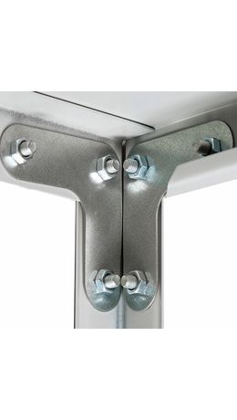Стеллаж металлический BRABIX "MS Plus-200/50-5", (в2000*ш1000*г500мм), 5 полок, регулируемые опоры, 291110, S241BR165502