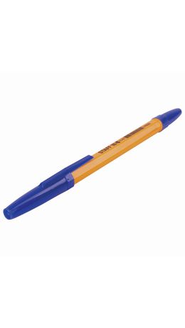 Ручка шариковая STAFF ORANGE C-51, СИНЯЯ, корпус оранжевый, узел 1 мм, линия письма 0,5 мм, 143332