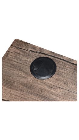 Стол на металлокаркасе BRABIX "LOFT CD-006" (ш1200*г500*в730мм), 2 полки, цвет морёный дуб, 641224