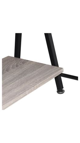 Стол на металлокаркасе BRABIX "LOFT CD-004" (ш1200*г535*в1110мм), 3 полки, цвет дуб антик, 641219