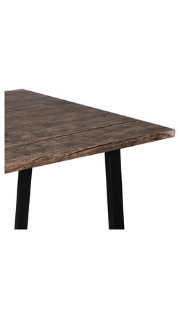 Стол на металлокаркасе BRABIX "LOFT CD-006" (ш1200*г500*в730мм), 2 полки, цвет морёный дуб, 641224
