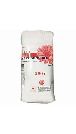 Вата хирургическая нестерильная НИКА ЗИГ-ЗАГ, 250 гр, ш/к 61624
