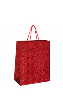 Пакет подарочный 26x12,7x32,4 см, ЗОЛОТАЯ СКАЗКА голография, ассорти 4 цвета, 606607