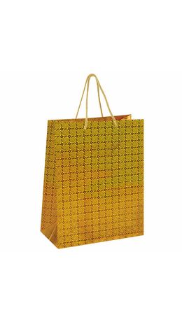Пакет подарочный 26x12,7x32,4 см, ЗОЛОТАЯ СКАЗКА голография, ассорти 4 цвета, 606607