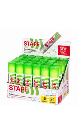 Клей-карандаш STAFF Profit, 15 г, PVP-основа - 3 года гарантии, new formula, XXXXXX, 228661