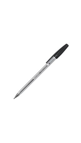 Ручка шариковая BRAUBERG M-500 CLASSIC, ЧЕРНАЯ, корпус прозрачный, узел 0,7 мм, линия письма 0,35 мм, 143445
