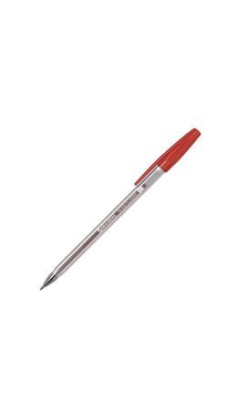 Ручка шариковая BRAUBERG M-500 CLASSIC, КРАСНАЯ, корпус прозрачный, узел 0,7 мм, линия письма 0,35 мм, 143446