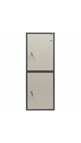 Шкаф металлический для документов ПРАКТИК "SL-125/2Т" ГРАФИТ, в1252*ш460*г340мм, 31 кг, сварной, S10799132502