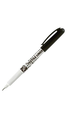 Маркер для ткани ЧЕРНЫЙ CENTROPEN "Textile Liner", игольчатый наконечник, 0,6-0,8 мм, 2639, 5 2639 0112