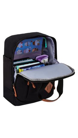 Рюкзак BRAUBERG FRIENDLY молодежный, черный, 37х26х13 см, 270089