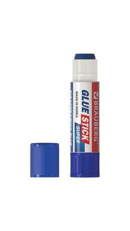 Клей-карандаш BRAUBERG SUPER, 8 г, обесцвечивающийся после высыхания, 229544