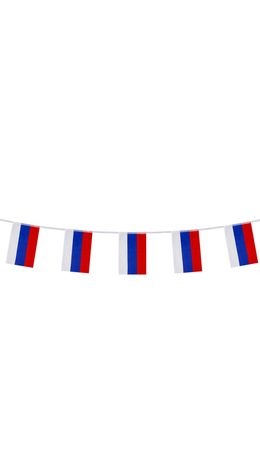 Гирлянда из флагов России, длина 5м, 10 прямоугольных флажков 20х30см, BRG, 550185, RU25