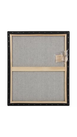 Холст на подрамнике черный BRAUBERG ART CLASSIC, 50х60см, 380 г/м, хлопок, мелкое зерно, 191652