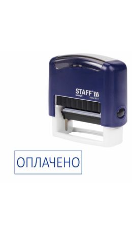 Штамп стандартный STAFF "ОПЛАЧЕНО", оттиск 38х14 мм, "Printer 9011T", 23хххх, 237421