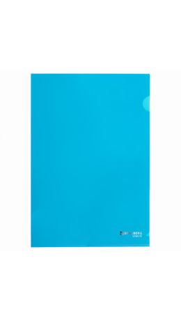 Папка-уголок плотная BRAUBERG SUPER 0,18 мм синяя, 270479