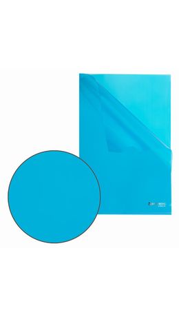 Папка-уголок плотная BRAUBERG SUPER 0,18 мм синяя, 270479