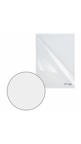 Папка-уголок плотная BRAUBERG SUPER 0,18 мм прозрачная, 270478