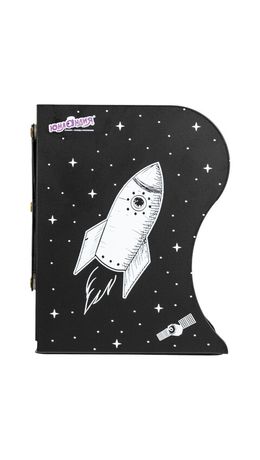 Подставка-держатель для книг и учебников ЮНЛАНДИЯ "Space", раздвижная, металлическая, 237901