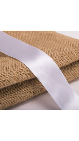 Лента атласная ширина 50 мм, длина 23 м, белая, BRAUBERG, 591519
