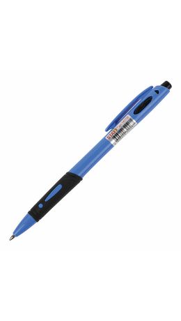 Ручка шариковая автоматическая с грипом STAFF College BP-16 Neon, СИНЯЯ, ассорти, 0,35 мм, 143750