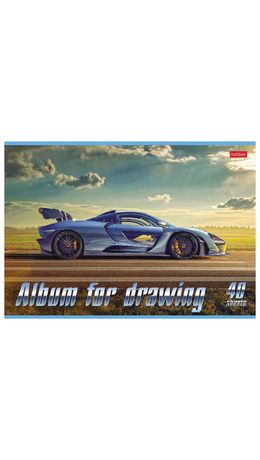 Альбом для рисования, А4, 40 л., скоба, обложка картон, HATBER, 205х290 мм, "Ассорти 2" (5 видов), 40А4В