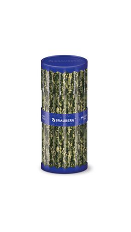 Ручка шариковая BRAUBERG SOFT TOUCH STICK "KHAKI", СИНЯЯ, мягкое покрытие корпуса, узел 0,7 мм, линия письма 0,35 мм, 143703