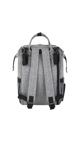 Рюкзак для мамы BRAUBERG MOMMY, крепления для коляски, термокарманы, серый, 41x24x17см, 270818