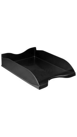 Лоток горизонтальный для бумаг BRAUBERG STYLE, 345х255х65 мм, черный, 238015, ОФ888
