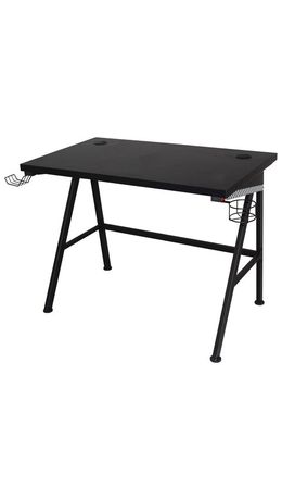 Стол на металлокаркасе BRABIX TECH GT-001 (ш1000*г600*в765мм), черный, 641857