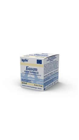 Бинт эластичный самофиксирующийся 4 м х 4 см, белый, "ВАРИАНТ"