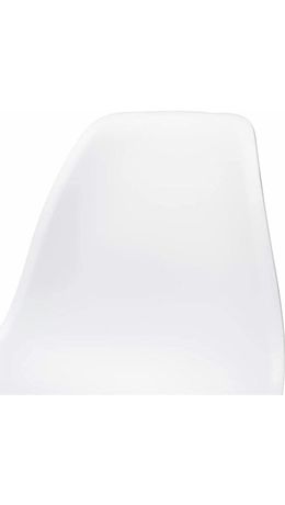 Стулья BRABIX "Eames CF-010", КОМПЛЕКТ 4 шт., пластик белый, опоры дерево/металл, 532630, 2033A