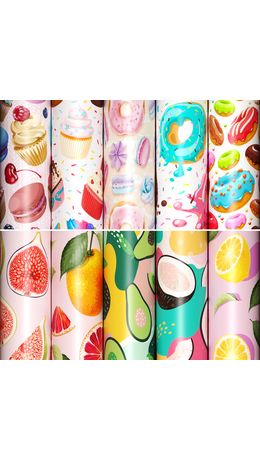Бумага упаковочная "Sweet Life" 70x100см, 10 дизайнов ассорти, ЗОЛОТАЯ СКАЗКА, код 1С