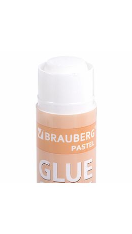 Клей-карандаш в пастельном корпусе BRAUBERG PASTEL, 15 г, PVP-основа, ассорти, 271249