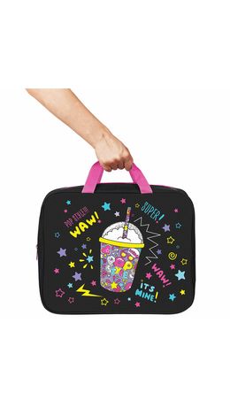 Папка на молнии с ручками BRAUBERG А4, 1 отделение, полиэстер, 80 мм, "Pop style", 271480