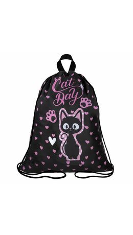 Мешок для обуви BRAUBERG KIDS, с петлей, 42х34 см, "Amazed cat", 271629