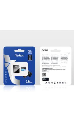 Карта памяти microSDHC 16 ГБ NETAC P500 Standard, UHS-I U1,80 Мб/с (class 10), адаптер, NT02P500STN-016G-R