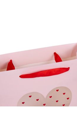 Пакет подарочный 20х20х8 см ЗОЛОТАЯ СКАЗКА "With LOVE", с прозрачным окном, матовая ламинация, 608255