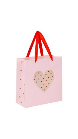 Пакет подарочный 20х20х8 см ЗОЛОТАЯ СКАЗКА "With LOVE", с прозрачным окном, матовая ламинация, 608255