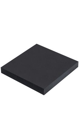 Блок самоклеящийся (стикеры) черный BRAUBERG BLACK, 76х76 мм, 100 листов, 115204