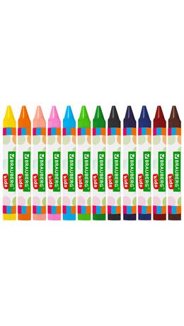 Восковые мелки утолщенные BRAUBERG KIDS, НАБОР 12 цветов, 271695