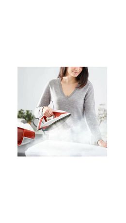 Парогенератор TEFAL SV8110E0, 2800 Вт, 6.3 Бар, постоянная подача пара 120 г/мин, паровой удар 420 г/мин, 1.8 л, белый/красный, 1830008618
